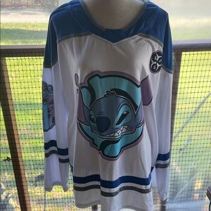 Disney Blue and White Stitch Jersey